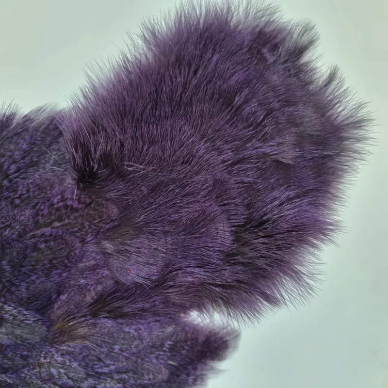 Whiting Coq de Leon Hen Soft Hackle with Chickabou in Speckled Purple-5